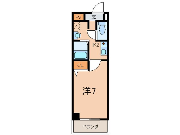 グリ－ンハイツ白川の物件間取画像